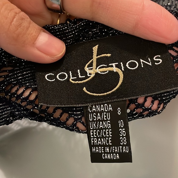 Vintage sparkly blue elegant /formal cardigan - Picture 4 of 4